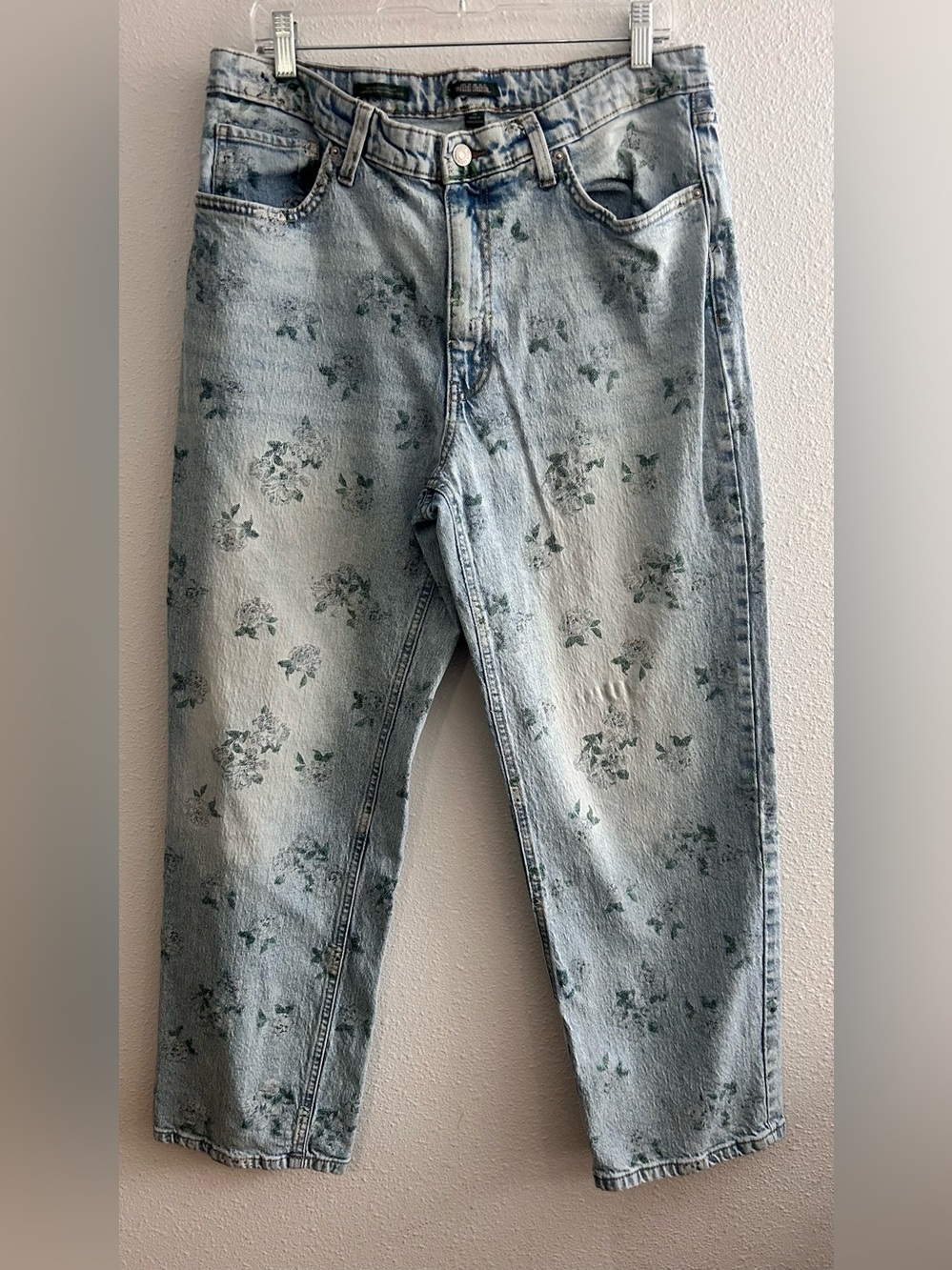 wild fable Pale Blue Floral Straight Leg Jeans